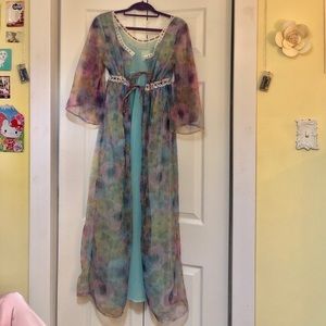 Vintage Floral Lingerie Set